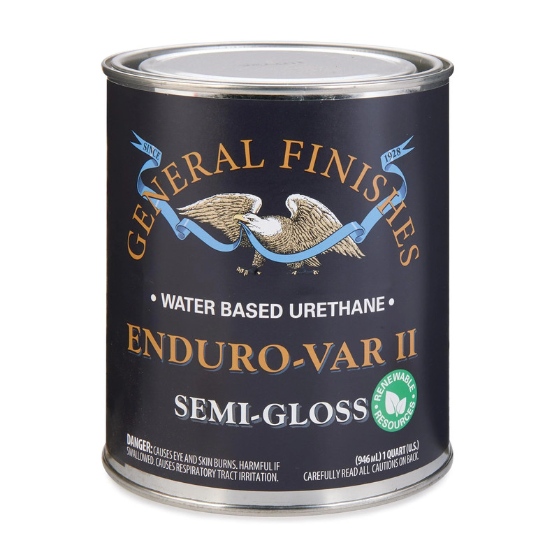 Enduro Var II Water Based Urethane Varnish - Sheen:Semi-Gloss - Size:1 Quart